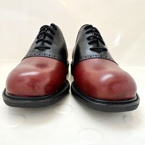 Florsheim Ease Brown and Black Leather Oxford Dress Shoes Sz. 12 M